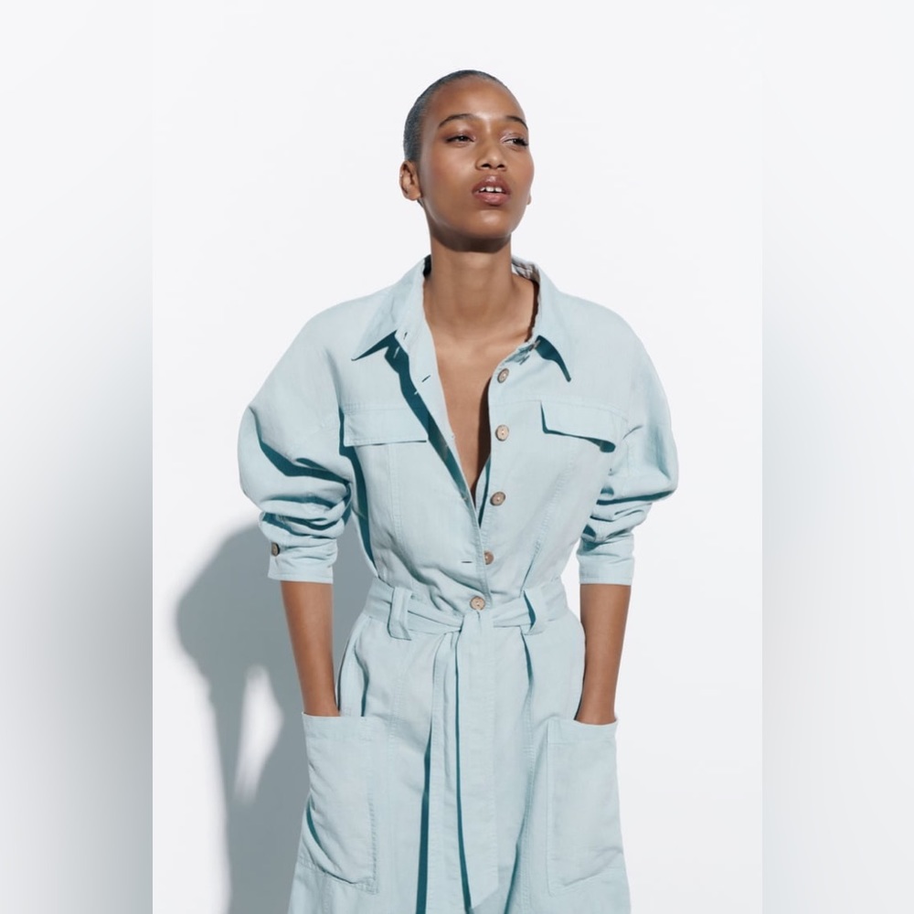 Zara cargo jumpsuit